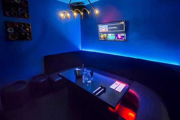 Private Room of Karaoke Bar in California